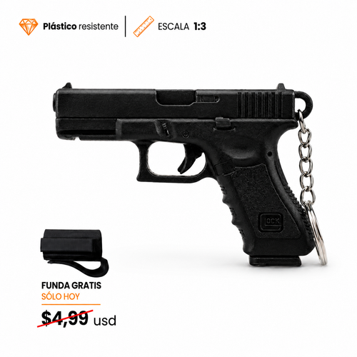 Llavero Miniatura Pistola Escala 1:3